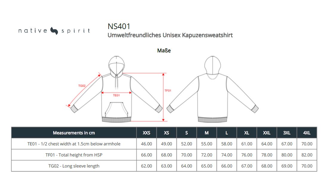 MRS Unisex-Kapuzensweatshirt aus biologischer Baumwolle 