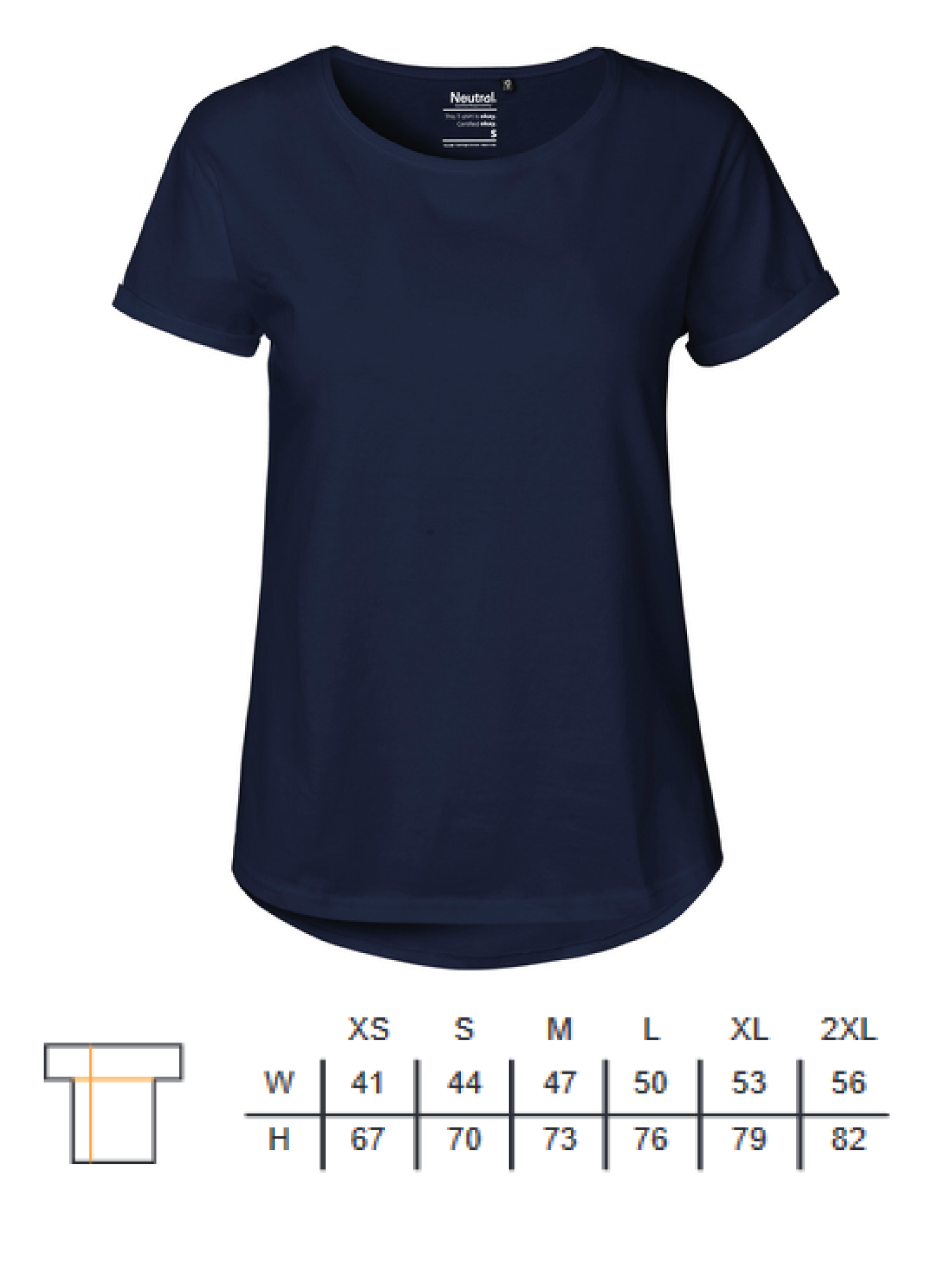 Cricut Ambassador Damen Roll Up Sleeve Shirt aus Bio-Baumwolle